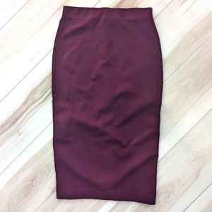 Le Chateau Burgundy Skirt